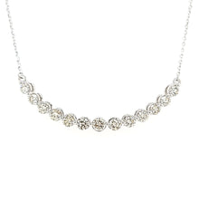 Load image into Gallery viewer, Prong Set Diamond Curved Row Necklace (I7470)
