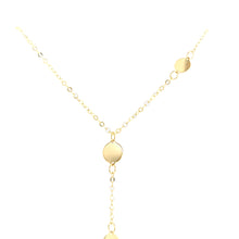 Load image into Gallery viewer, Yellow Gold Disc Y Necklace (I7655)

