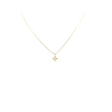 Load image into Gallery viewer, 14k Yellow Gold Petite Arrow Compass Necklace (I7292)
