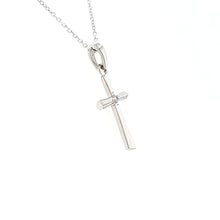 Load image into Gallery viewer, White Gold &amp; Diamond Cross (I3035)
