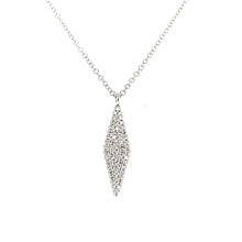 Load image into Gallery viewer, 14k White Gold Pave Diamond Necklace (I2160)
