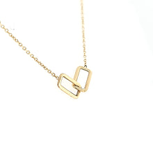 Load image into Gallery viewer, 14k Yellow Gold Interlocking Link Necklace (I6906)
