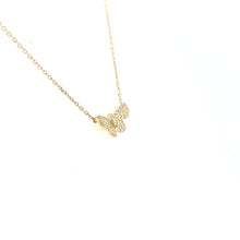 Load image into Gallery viewer, 14k Yellow Gold Diamond Butterfly Necklace (I6587)
