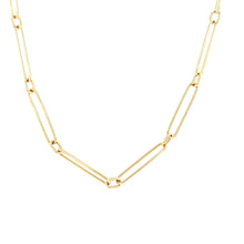 Load image into Gallery viewer, 18k Yellow Gold Paperclip Chain (I7157)
