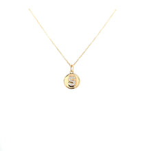 Load image into Gallery viewer, 14k Yellow Gold Diamond S Necklace (I5490)

