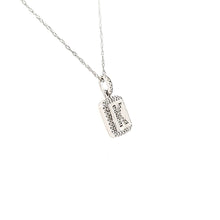 Load image into Gallery viewer, 14k White Gold Diamond &#39;K&#39; Initial Necklace (I7388)
