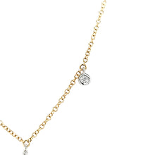 Load image into Gallery viewer, Yellow Gold Diamond &#39;L&#39; Dangle Initial Necklace (I3929)

