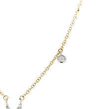 Load image into Gallery viewer, 14k Yellow Gold Diamond &#39;M&#39; Dangle Initial Necklace (I3945)
