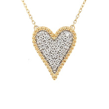 Load image into Gallery viewer, Yellow Gold Pave Diamond Heart Necklace (I7426)

