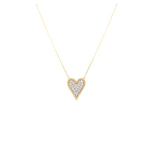 Load image into Gallery viewer, Yellow Gold Pave Diamond Heart Necklace (I7426)
