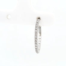 Load image into Gallery viewer, White Gold Diamond Inside Out Earrings (I2605)
