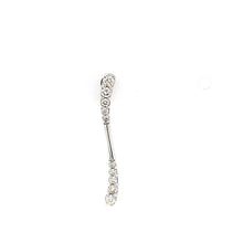 Load image into Gallery viewer, 14k White Gold Diamond Wavy Earrings (I7095)
