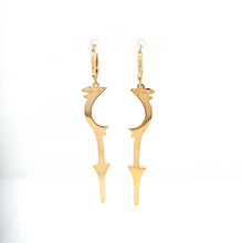 Load image into Gallery viewer, Bella Mani® 14k Yellow Gold Florence Style 3 Dangle Earrings (EFL3YG)
