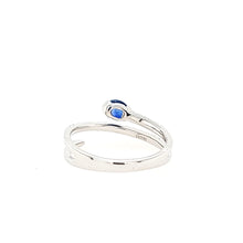 Load image into Gallery viewer, White Gold Sapphire &amp; Diamond Wraparound Ring (I7164)
