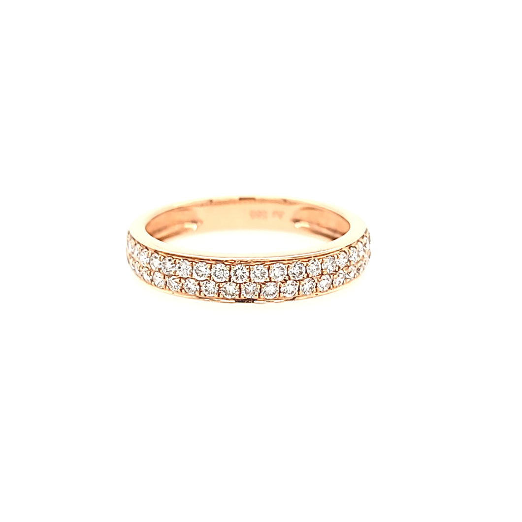 14k Rose Gold Diamond Ring (I423)