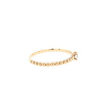 Load image into Gallery viewer, 18k Rose Gold Beaded Diamond Stacker Ring (I2749)
