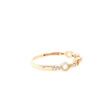 Load image into Gallery viewer, 14k Rose Gold Diamond Link Ring (I6456)
