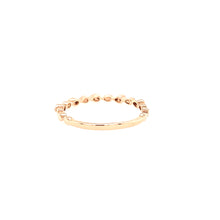 Load image into Gallery viewer, 14k Rose Gold Diamond Pod Stacker Ring (I7054)
