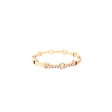 Load image into Gallery viewer, Rose Gold Diamond Stacker Ring (I6463)
