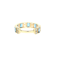 Load image into Gallery viewer, Yellow Gold London Blue Topaz &amp; Blue Topaz Ring (I7446)
