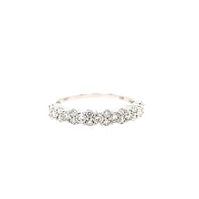 Load image into Gallery viewer, 14k White Gold Diamond Scalloped Edge Ring (I7603)
