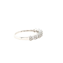 Load image into Gallery viewer, 14k White Gold Diamond Scalloped Edge Ring (I7603)
