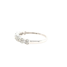 Load image into Gallery viewer, 14k White Gold Diamond Scalloped Edge Ring (I7603)
