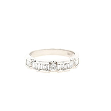 Load image into Gallery viewer, 14k White Gold Baguette Diamond Band (I903)
