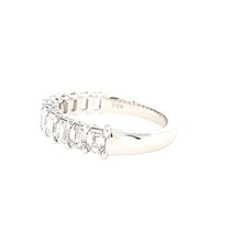Load image into Gallery viewer, 14k White Gold Emerald Cut Diamond Band (I5446)
