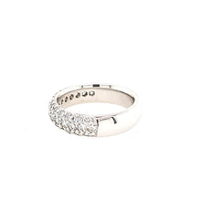 Load image into Gallery viewer, 18k White Gold Pave Diamond Curved Ring (I397)
