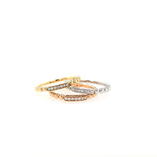 Load image into Gallery viewer, 14k Tri-Color Beaded Band Ring Set (I2689)
