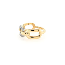 Load image into Gallery viewer, Yellow Gold Diamond Chain Ring (I7205)
