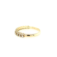 Load image into Gallery viewer, 14k Yellow Gold Double Row Diamond Ring (I6070)
