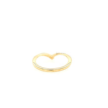 Load image into Gallery viewer, 14k Yellow Gold Diamond V Ring (I6076)
