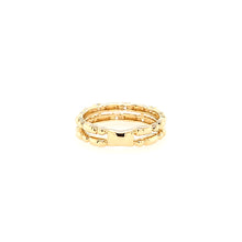 Load image into Gallery viewer, 14k Yellow Gold Segmented Double Band Ring (I7443)
