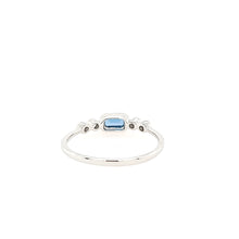Load image into Gallery viewer, 14k White Gold Blue Topaz Ring (I7501)
