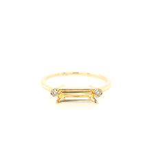 Load image into Gallery viewer, 14k Yellow Gold Citrine &amp; Diamond Ring (I7447)
