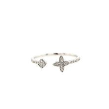 Load image into Gallery viewer, 14k White Gold Open End Star Ring (I6619)
