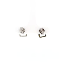 Load image into Gallery viewer, White Gold Diamond Square Stud Earrings (I6525)
