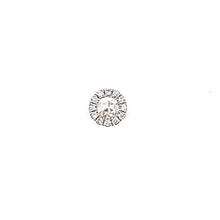 Load image into Gallery viewer, White Gold Rose Cut Petite Stud Earrings (I7568)
