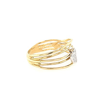 Load image into Gallery viewer, 14k Yellow Gold Multi-Band Diamond Heart Ring (I7259)
