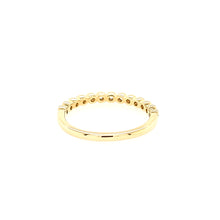 Load image into Gallery viewer, Yellow Gold Bezel Diamond Stacker Band (I7106)
