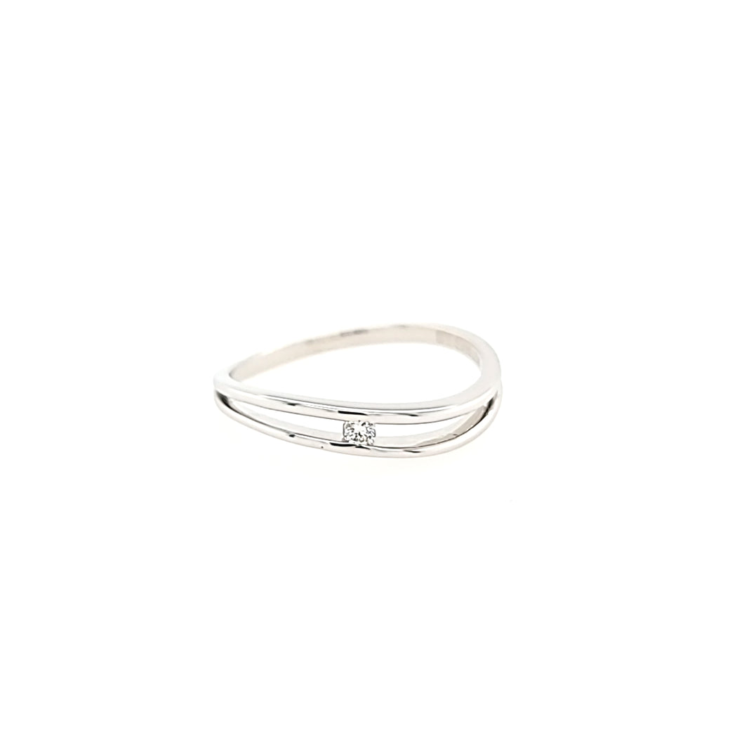 White Gold Floating Diamond Ring (I7263)