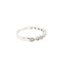 Load image into Gallery viewer, White Gold Diamond Infinity Stacker Ring (I2147)
