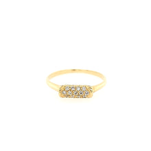 Load image into Gallery viewer, Yellow Gold Diamond Saddle Ring (I7262)
