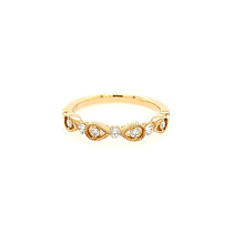 Load image into Gallery viewer, Yellow Gold Diamond Textured Pod Ring (I3905)
