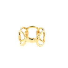 Load image into Gallery viewer, Yellow Gold Negative Space Wide Ring (I7708)
