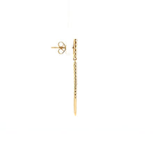 Load image into Gallery viewer, Yellow Gold Diamond Point Dangle Earrings (I7727)
