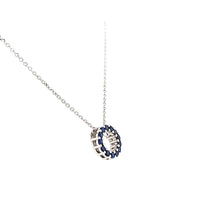 Load image into Gallery viewer, 14k White Gold Diamond Circle Pendant (I910)
