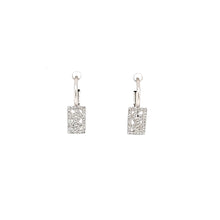 Load image into Gallery viewer, White Gold Diamond Design Earrings (I4141)
